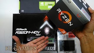 AMD Ryzen 3 2200G Asrock A320M-HDV R3.0 16GB RAM Kingston A400 nvidia GT1030 Gaming PC 2019