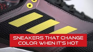 ADIDAS TERREX SNEAKERS THAT CHANGE COLOR TO BLAZING RED WHEN IT'S HOT!!!