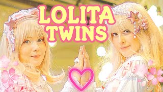 Lolita Fashion makeup TWIN TRANSFORMATION ☆ Sweet Lolita style swap with ICata