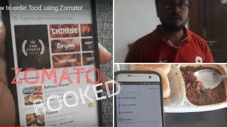 How to order food in zomato