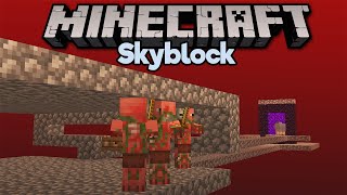 Going to the Nether in Skyblock! ▫ Minecraft 1.15 Skyblock (Tutorial Let's Play) [Part 5]