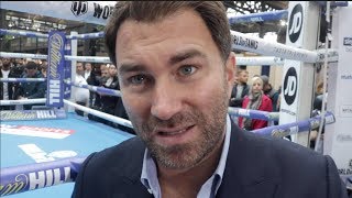EDDIE HEARN (RAW & UNCUT) ON BELLEW v HAYE II, JOSHUA v WILDER UPDATE, BROOK v KHAN & USA PLATFORM