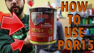 Datsun 280z Build Part 22  |  PAINTING FLOOR PANS WITH POR15