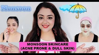बारिशों  में कैसे रखें अपनी स्किन का ख़याल Monsoon Skincare Routine | In HINDI