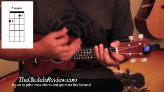 Ukulele Chords to "Somewhere over the Rainbow" and "Hey Soul Sister"