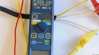 Измерение сопротивления изоляции прибором mic-3