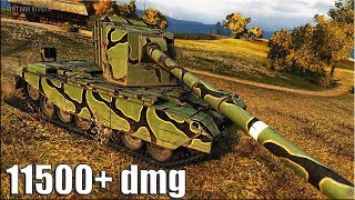 ОПАСНАЯ ПТ-САУ FV4005 Stage II ? 11500+ dmg ? World of Tanks лучший бой на британской пт 10