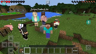 Выживание в Пятером Minecraft PE 0.14.0 - 0.15.0 - (2)Путешествие по Шахтам