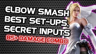 Elbow Smash Throw ~ Set Ups, Secret Inputs & 85+ Damage Combo ~ Tekken 7 Nina Guide