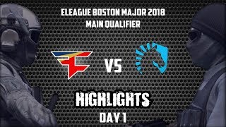 ? FaZe vs Liquid @ de_overpass ? HIGHLIGHTS ? Boston Major 2018 Main Qualifier Day 1