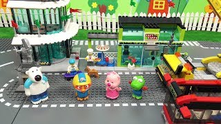 뽀로로와 함께 레고 월드 시티 광장에 쇼핑하러 가요 ❤ 뽀로로 장난감 애니 ❤ Pororo Toy Video | 토이컴 Toycom