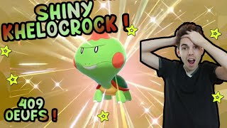 KHELOCROK SHINY éclos après 409 OEUFS ! Pokémon SHIELD Shiny Live Reaction