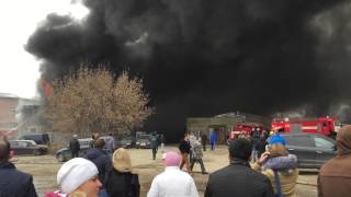Пожар в Егорьевске на ул.Меланжистов (28 октября 2014) часть 1