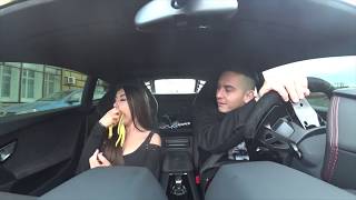 Кира Майер разделась в Lamborghini