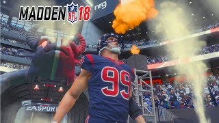 Madden 18 Gameplay Full Game - DESHAUN WATSON vs MITCHELL TRUBISKY