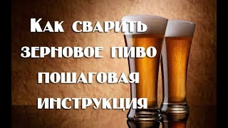 Как сварить зерновое пиво пошаговая инструкция для начинающих   Видео 18+