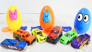 HOT WHEELS Мультик ПРО МАШИНКИ Развивающие мультфильмы для детей УЧИМ ЦВЕТА Большие яйца с ХОТ ВИЛС