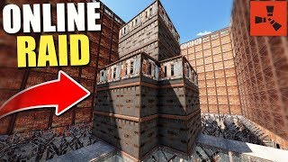ONLINE RAIDING a MASSIVE CLAN BASE with a WEIRD DESIGN! ? - Rust