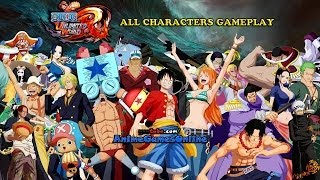 One Piece Unlimited World Red All Characters Gameplay (HD)