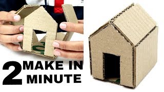 How to Make  A Cardboard House (With Dimensions)In 2 Minute