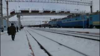 Прибытие поезда №188 Хмельницкий - Киев в Деражню