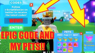 LEGENDS OF SPEED CODE and ALL OF MY PETS!  (Roblox)