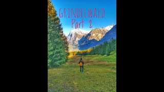 Walking Tour in Switzerland - Grindelwald Part 2-Hiking road 4k