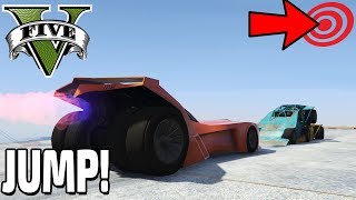 MEGA JUMP MIT BATMAN AUTO ?❄ GTA 5 WINTER PARCOUR