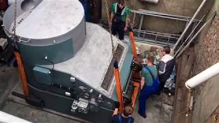 Монтаж большого отопительного котла «Прометей»