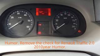Как убрать, чек на Рено Трафик 2,0, прикол. Renault Traffic 2.0 2010. Humor. Do It Yourself. DIY.