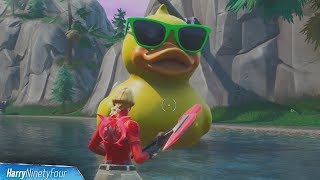 Visit a Giant Beach Umbrella and a Huge Rubber Ducky Location  - Fortnite (14 days of Summer)