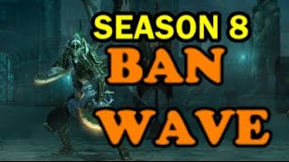 Diablo 3 Season 8 BAN HAMMER Blizzard bans accounts