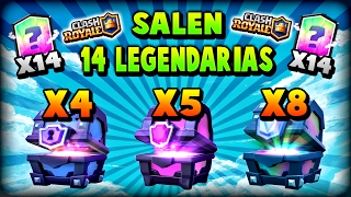 ¡¡14 LEGENDARIAS EN ESTA APERTURA DE COFRES!! | Cofres De Suscriptores - Clash Royale