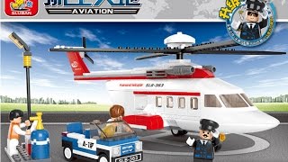 Китайский конструктор Sluban вертолёт  SLB-363 H-Personal Helicopter аналог Lego