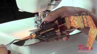 How to use the Janome Coverpro Binder Attachment