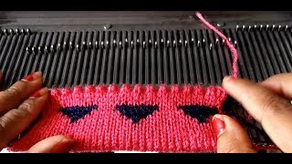स्वेटर बॉर्डर में ट्रायंगल डिज़ाइन मशीन से कैसे बनाए इन हिंदी | Sweater Border With Triangle
