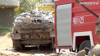 WW2 German JAGDPANZER Tank Pulled From The Mud / RC Rescue Mission