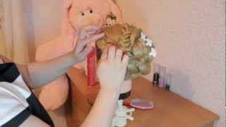 Быстрая причёска из косичек на свадьбу, юбилей