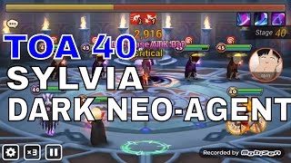 TOA 40 SYLVIA DARK NEOSTONE AGENT HARD - SUMMONERS WAR
