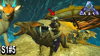 ARK NEW CLIFF BASE!! HIGH LVL RAVAGER & SHINEHORN TAMING!! Ark Aberration Gameplay Ep5