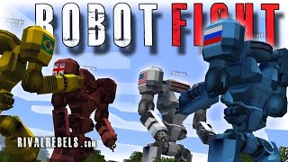 Giant Robot Boss Battle Minecraft Mod Rival Rebels