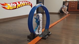 Хот Вилс (Hot Wheels) Трек и машинки Track Builder System 90 см : 3 Ft Распаковка и обзор