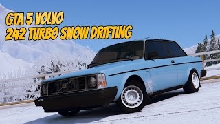 GTA 5 Volvo 242 Turbo [Snow Drifting]