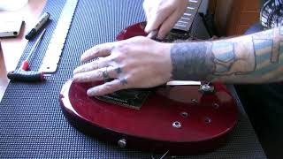 How to easily remove Gibson-type bridge - stopbar - tailpiece inserts...