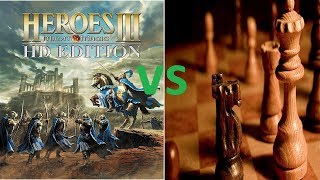 Герои 3 Меча и Магии баттл Шахматы. Heroes 3 новый замок Причал!!!