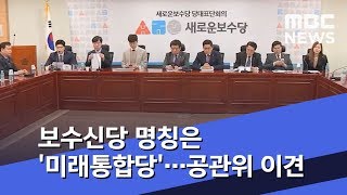 보수신당 명칭은 '미래통합당'…공관위 이견 (2020.02.14/뉴스투데이/MBC)