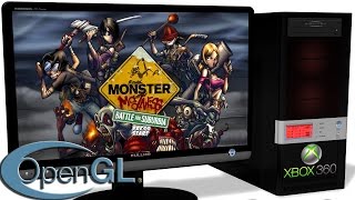 XENIA Xbox 360 Emulator - Monster Madness: Battle for Suburbia (2007). Ingame. OpenGL. Test #1