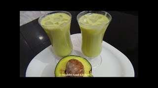 Avocado Milkshake Recipe-How to make Avocado Milkshake Recipe-Butter Fruit Milkshake Recipe