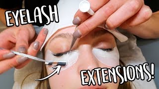 I Got Eyelash Extensions!! Sydney Serena Vlogs