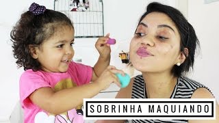Sobrinha Maquiando | A Make Mais Fofa